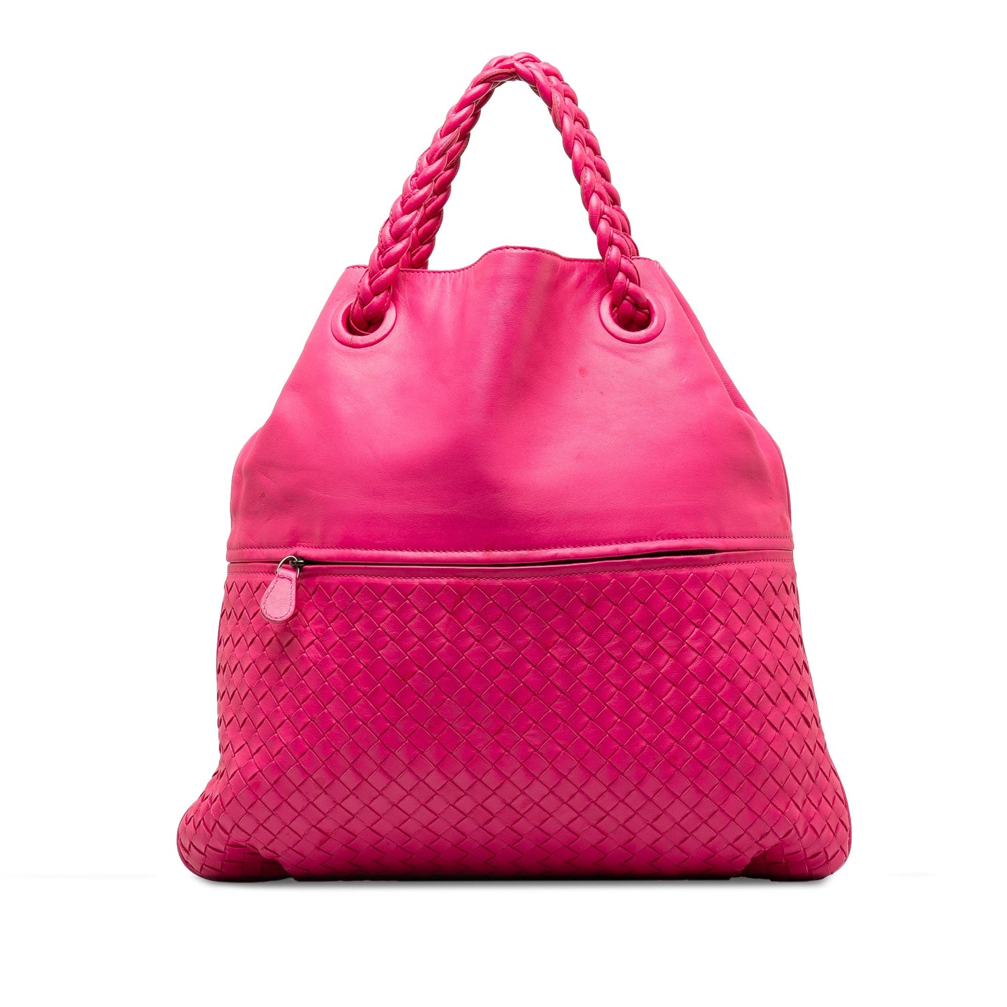 Pink Bottega Veneta Intrecciato Julie Tote
