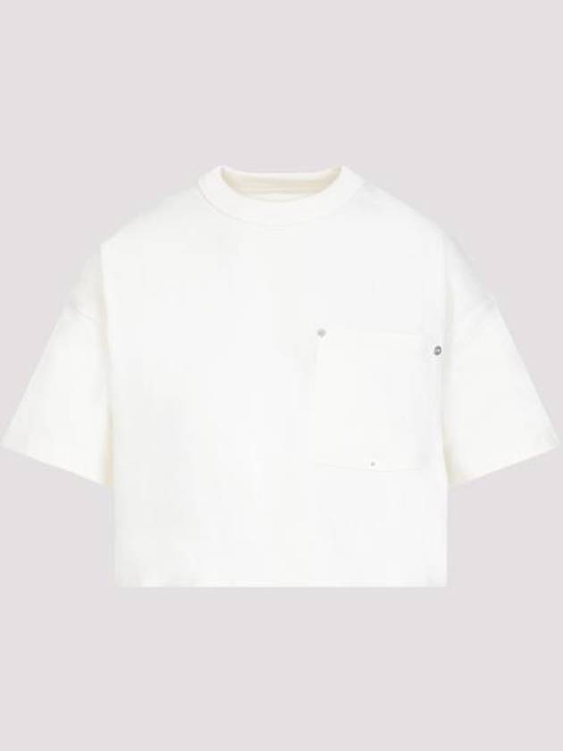 Bottega Veneta Crew Neck Pocket Short Sleeve T-Shirt White