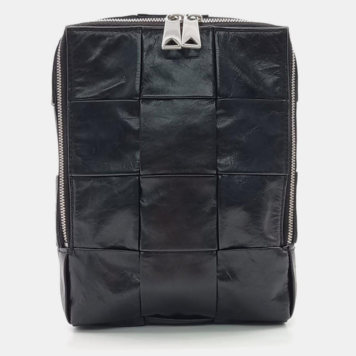 Bottega Veneta Black Leather Cassette Crossbody Bag