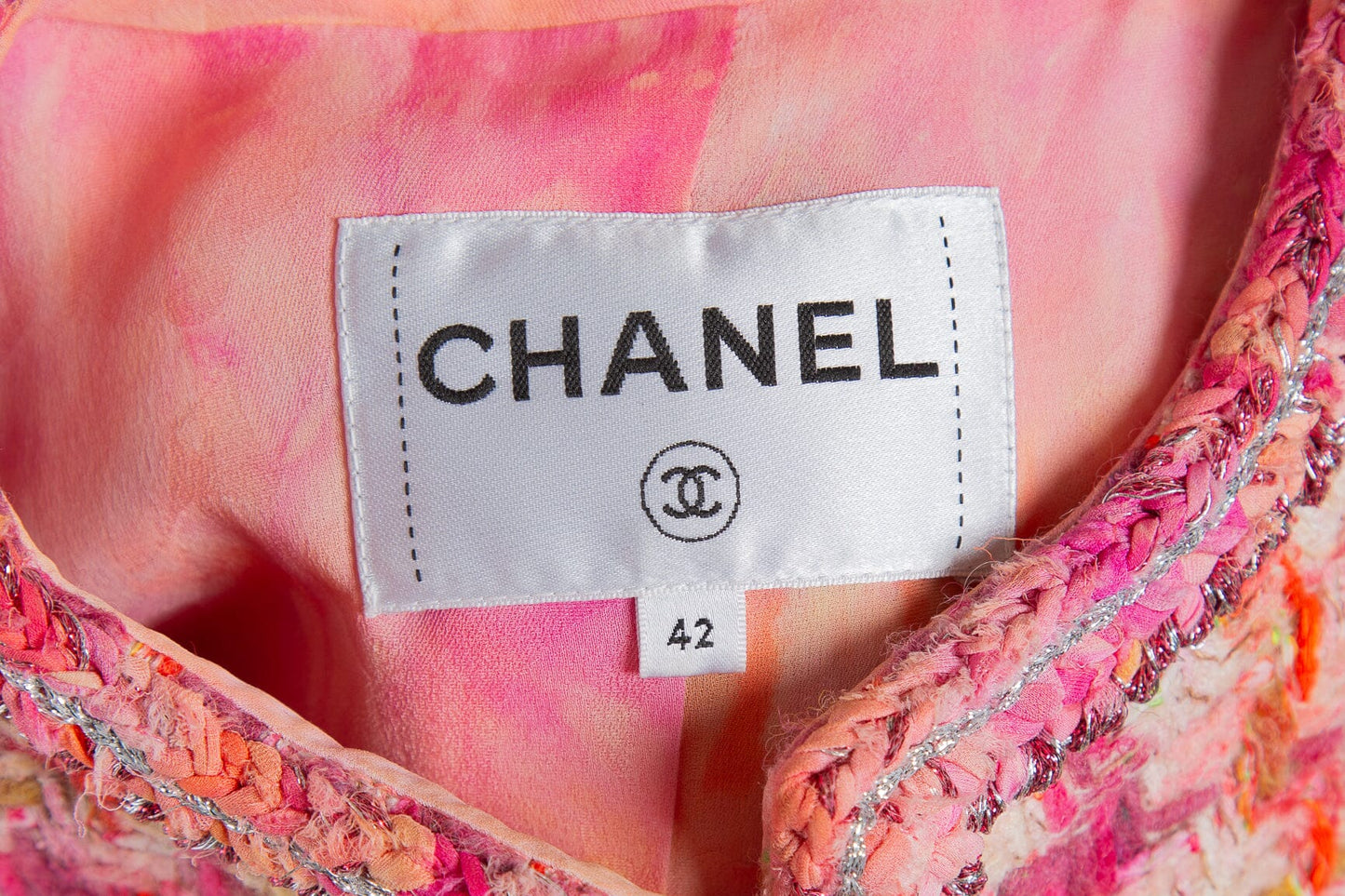 Chanel 2020 Pre Fall Collection by Virgine Viard  Pink and Multi Jacket SZ 42