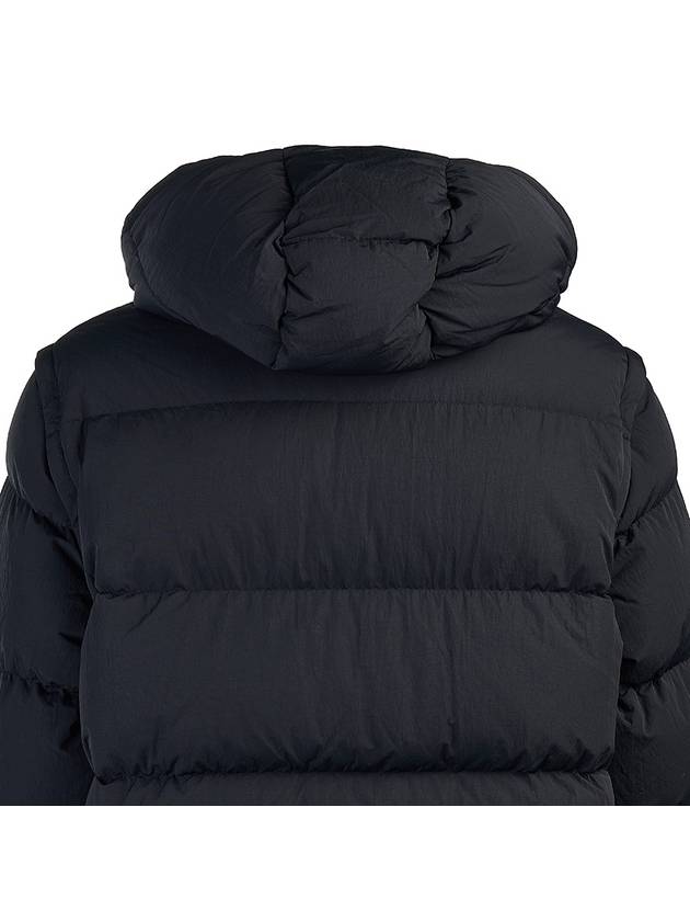 Burberry Logo Patch Detachable Sleeve Down Padding Black