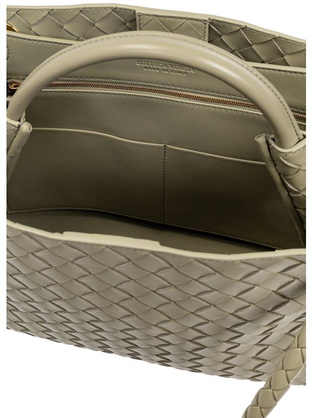 Bottega Veneta Andiamo Medium Tote Bag Travertine