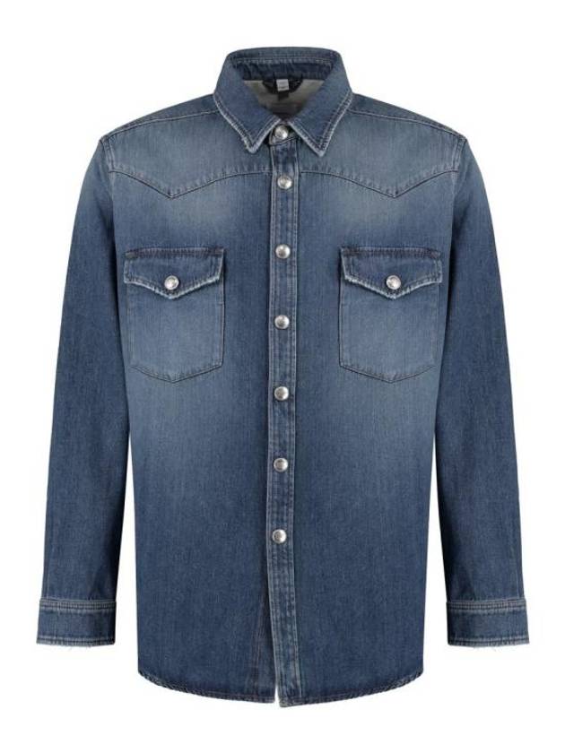 Burberry Long Sleeve Shirt 8071542146514 B6282 DENIM