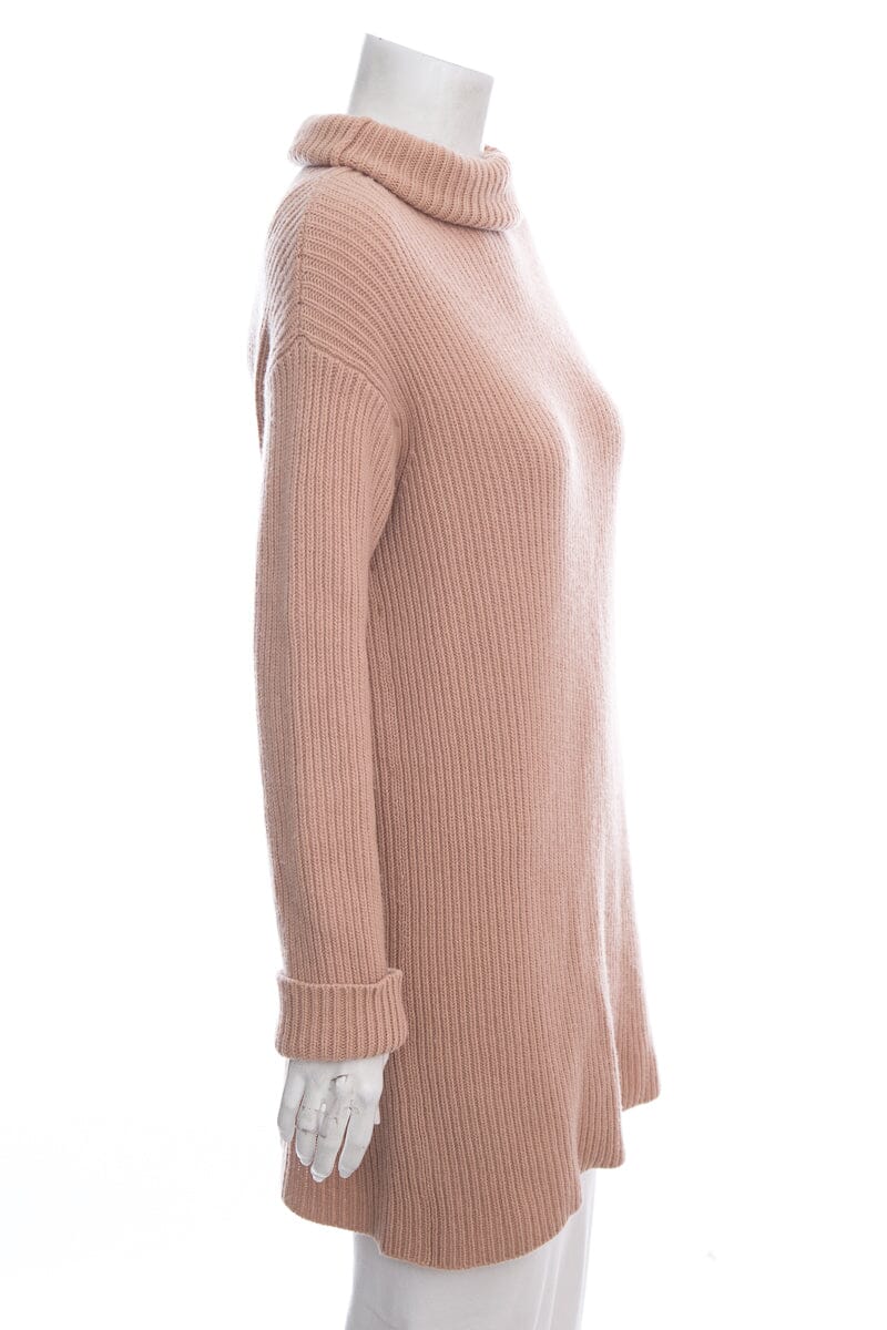 Valentino Dark Beige Turtleneck Long Sweater SZ M