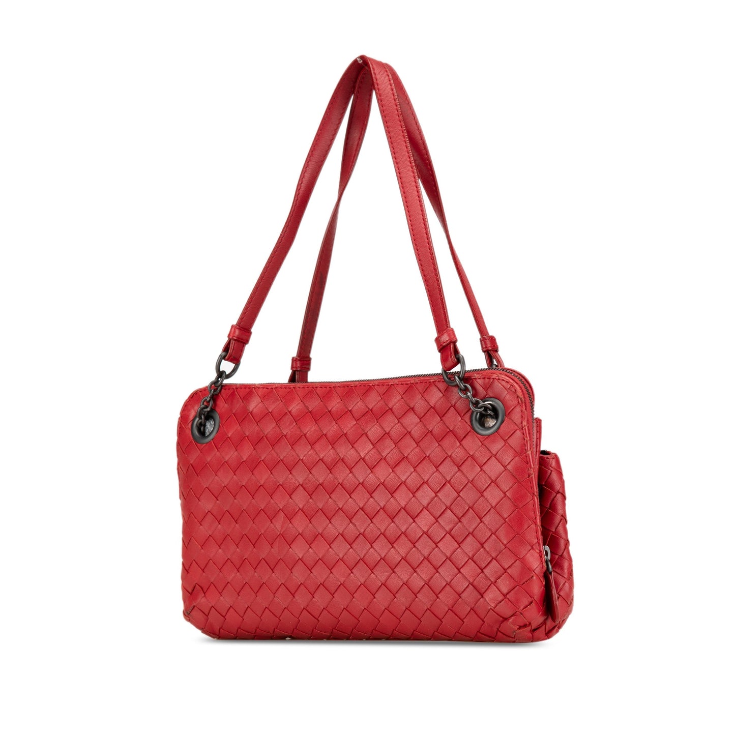 Bottega Veneta Sac Intrecciato Triple Zip Shoulder Bag