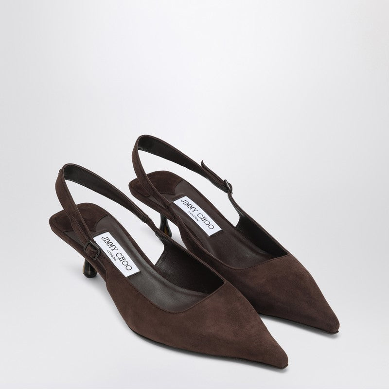 Jimmy Choo Amel 50 Pumps In Chocolate Colour Women