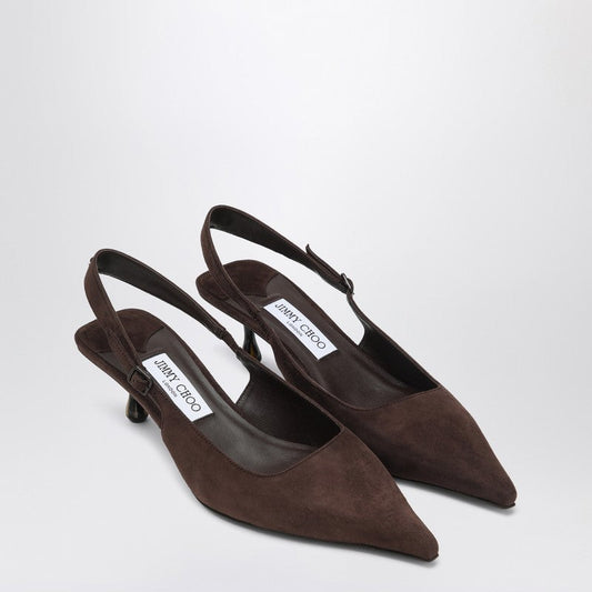 Jimmy Choo Amel 50 Pumps In Chocolate Colour Women