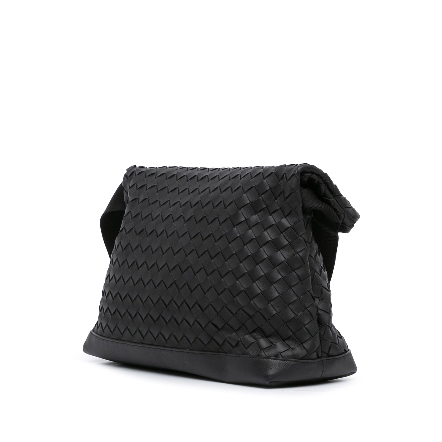 Bottega Veneta Sac Nappa Intrecciato Fold Over Flap Crossbody
