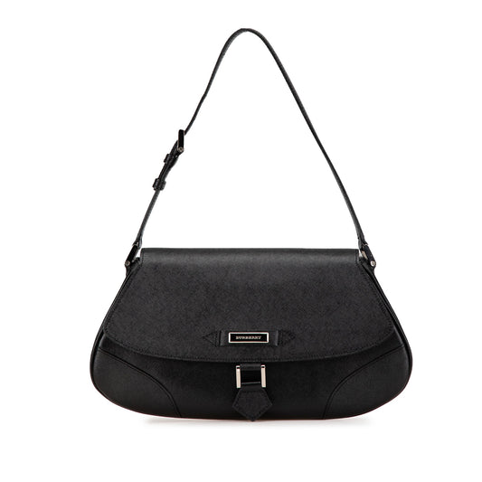 Black Burberry Leather Shoulder Bag