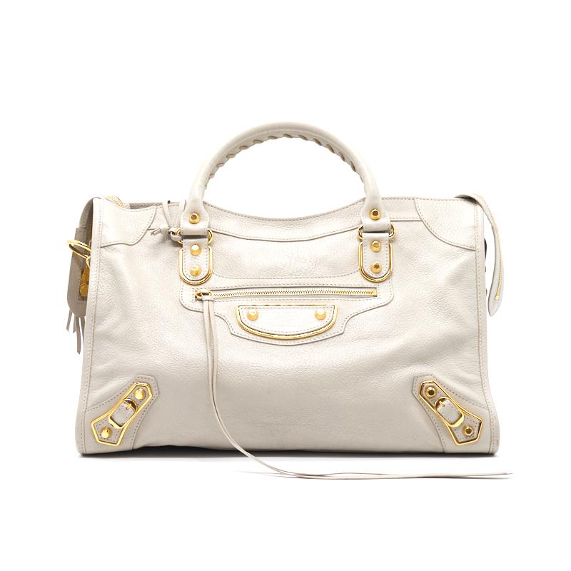 Balenciaga Classic Metallic Edge City White