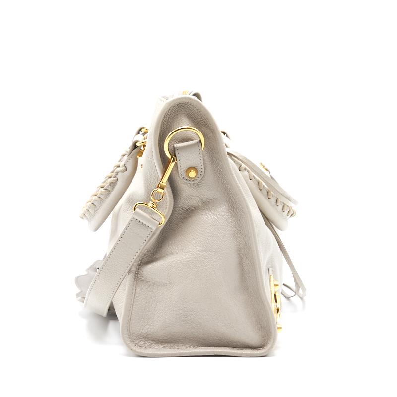 Balenciaga Classic Metallic Edge City White