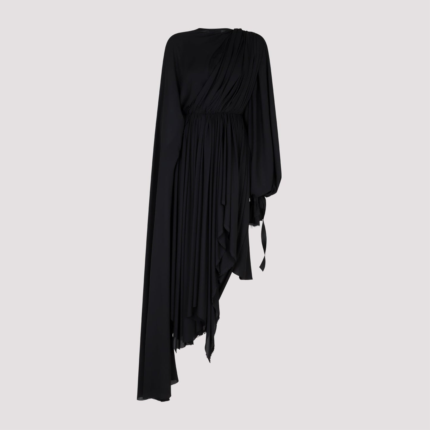BALENCIAGA Asymmetrical Hem Draped Dress