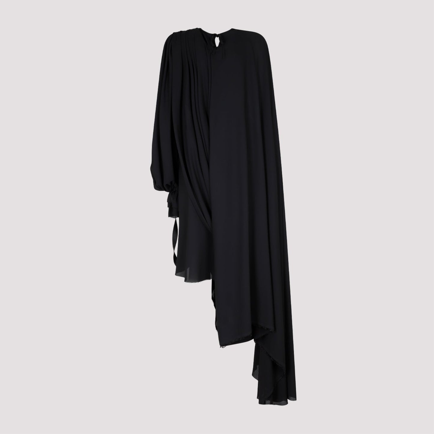 BALENCIAGA Asymmetrical Hem Draped Dress