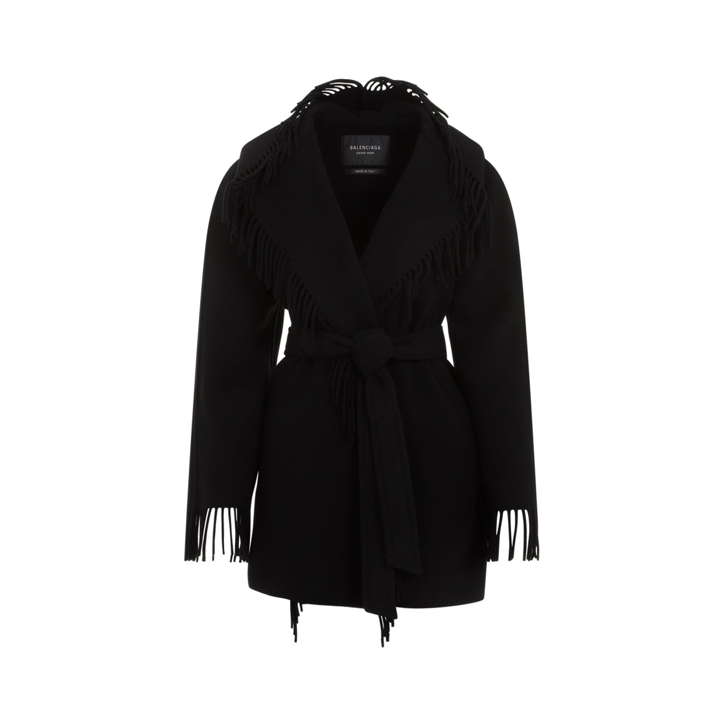 BALENCIAGA Fringed Hooded Jacket for Women