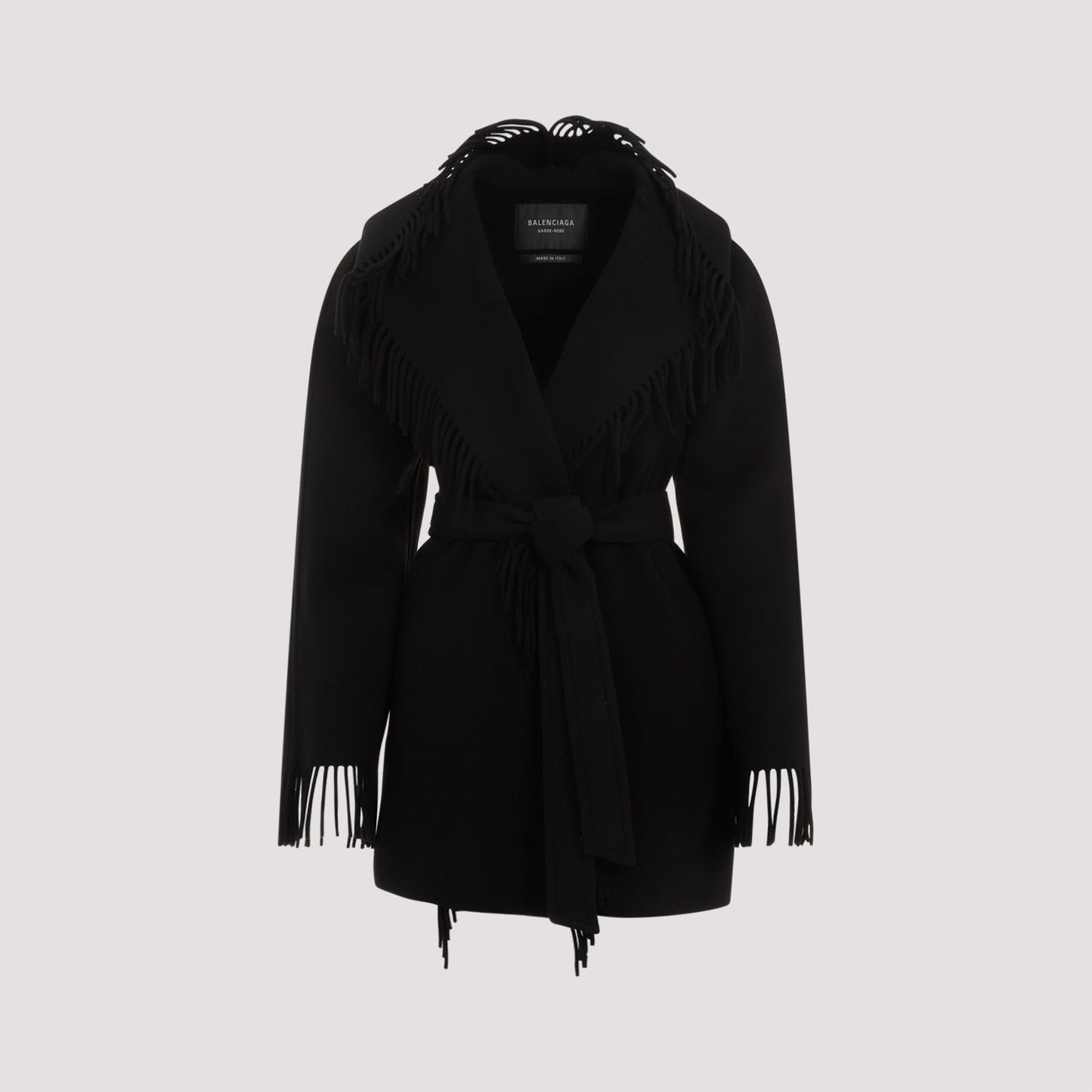 BALENCIAGA Fringed Hooded Jacket for Women
