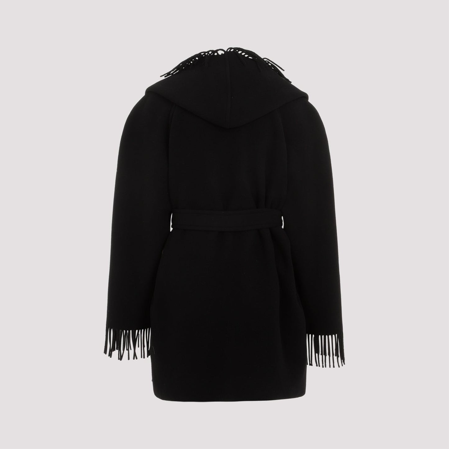 BALENCIAGA Fringed Hooded Jacket for Women