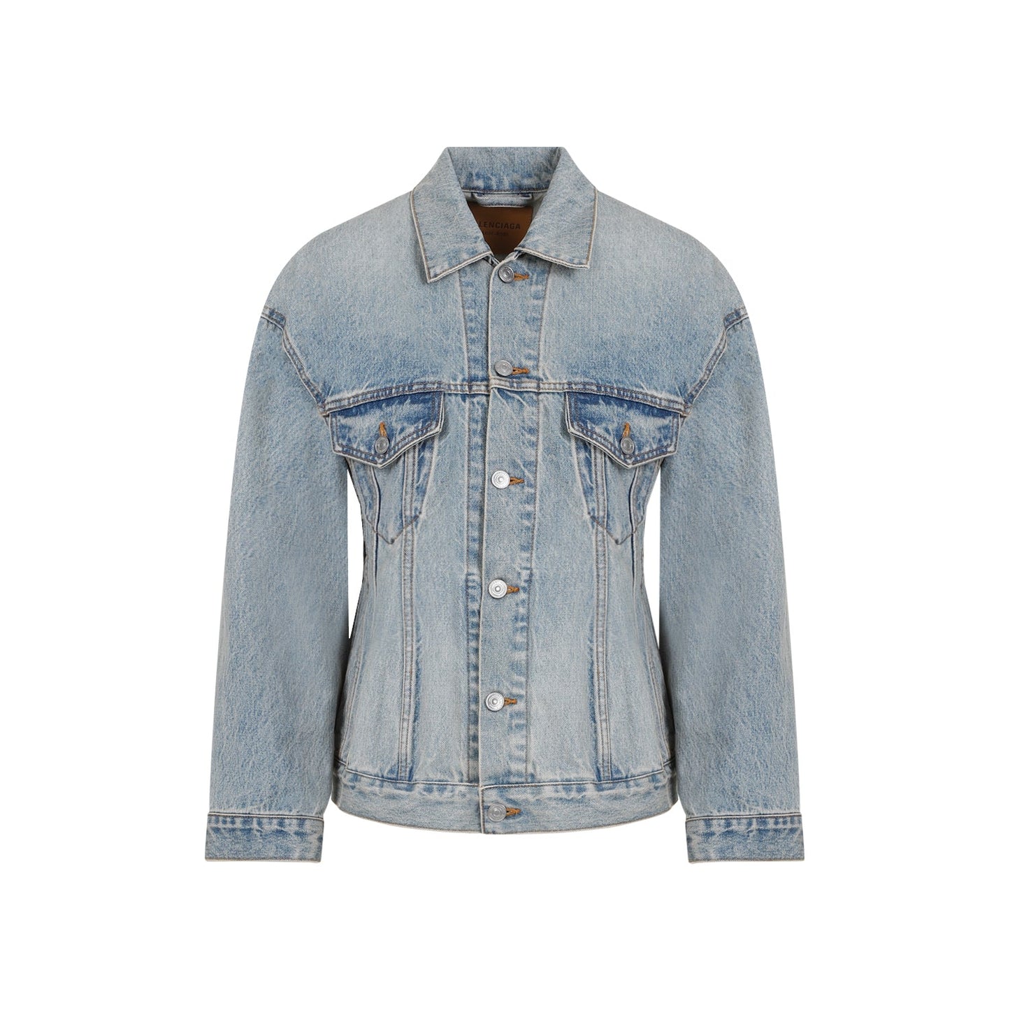 BALENCIAGA Hourglass Denim Jacket for Women