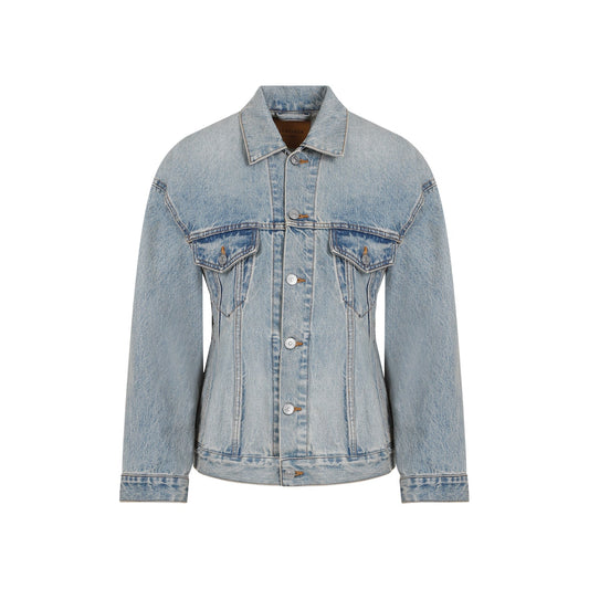 BALENCIAGA Hourglass Denim Jacket for Women
