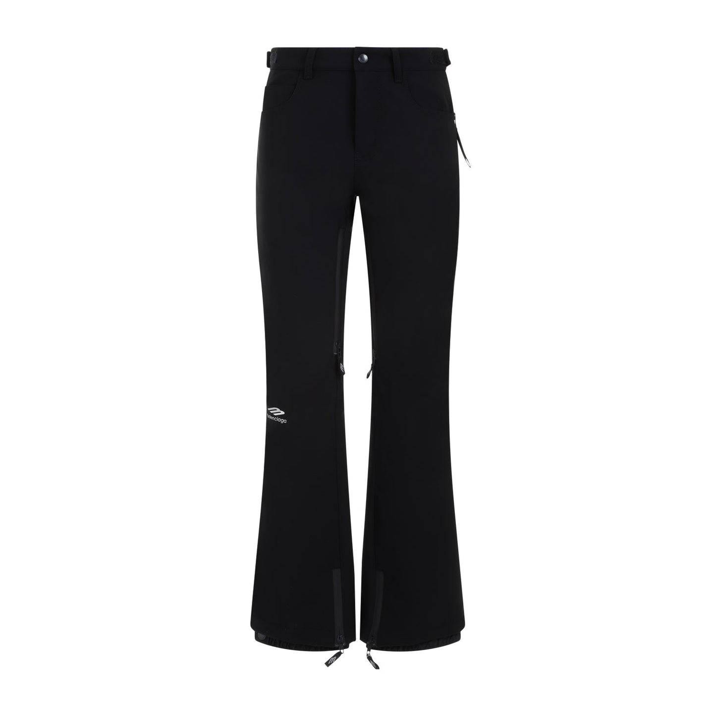 BALENCIAGA Sleek Polyamide Pants with Zipper Ankle Details