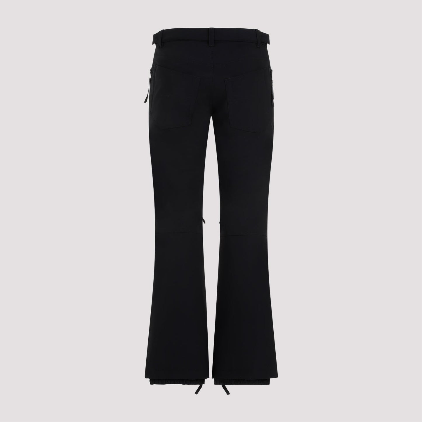 BALENCIAGA Sleek Polyamide Pants with Zipper Ankle Details