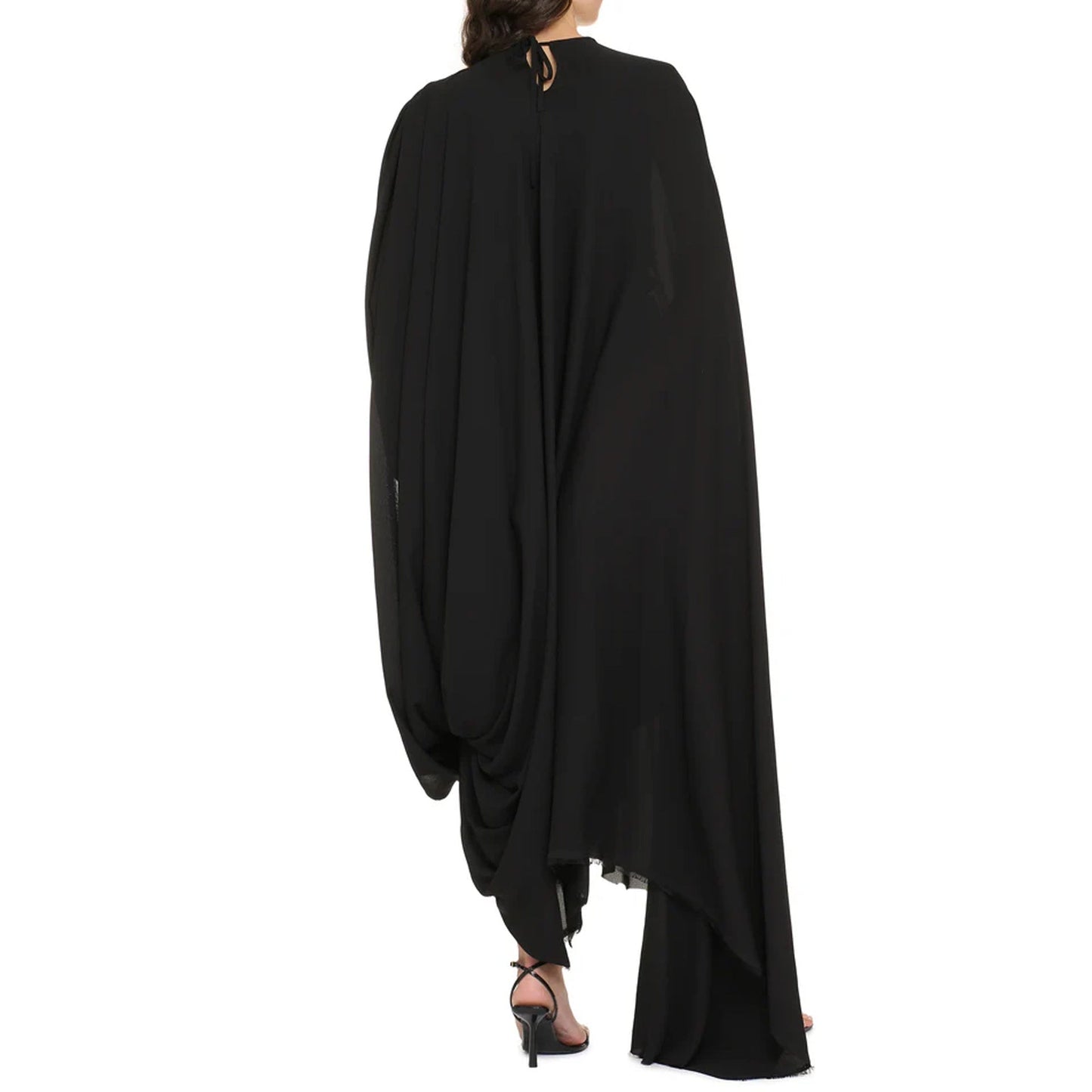 BALENCIAGA Asymmetric Hem Crepe Dress