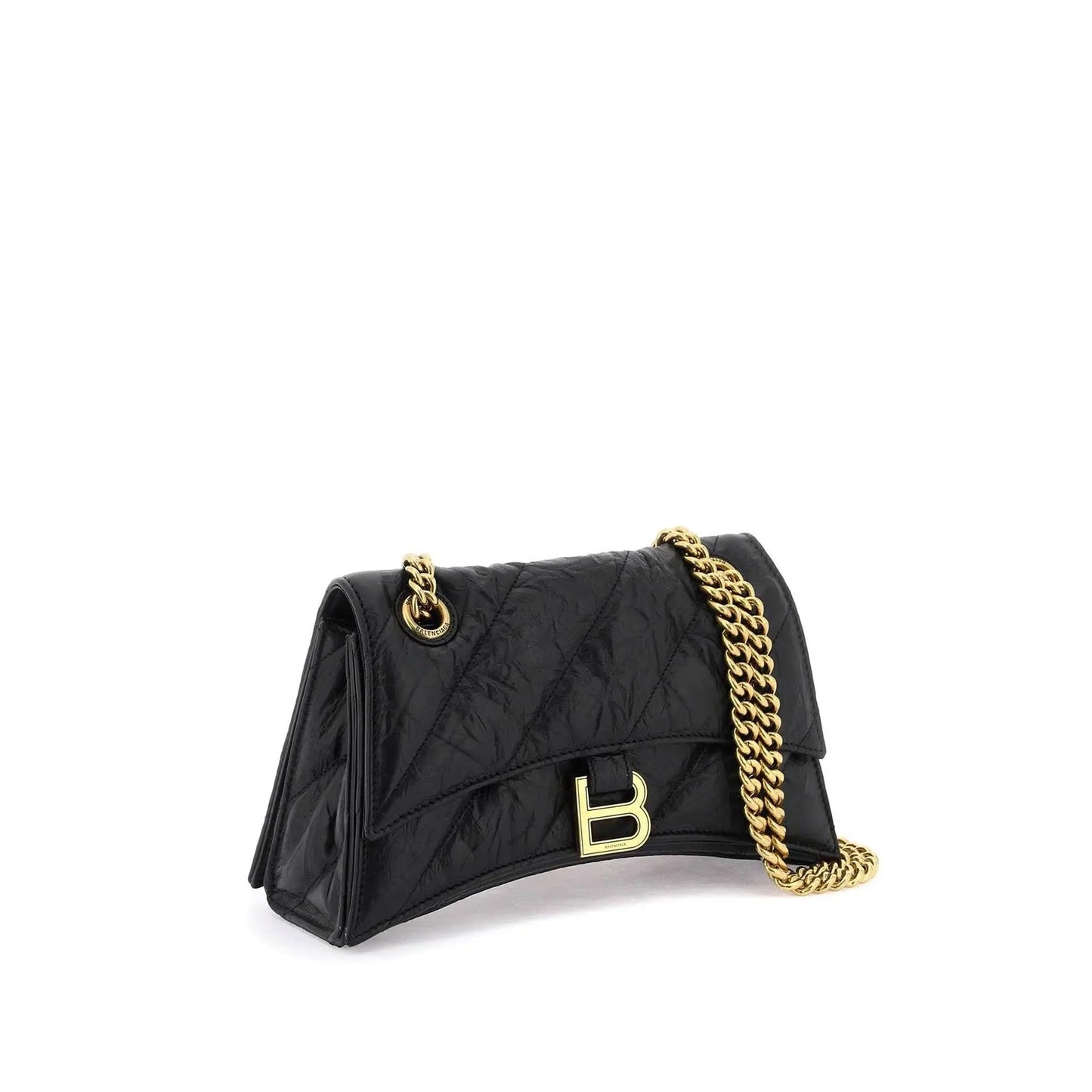 BALENCIAGA Chic Mini Crush Shoulder Handbag