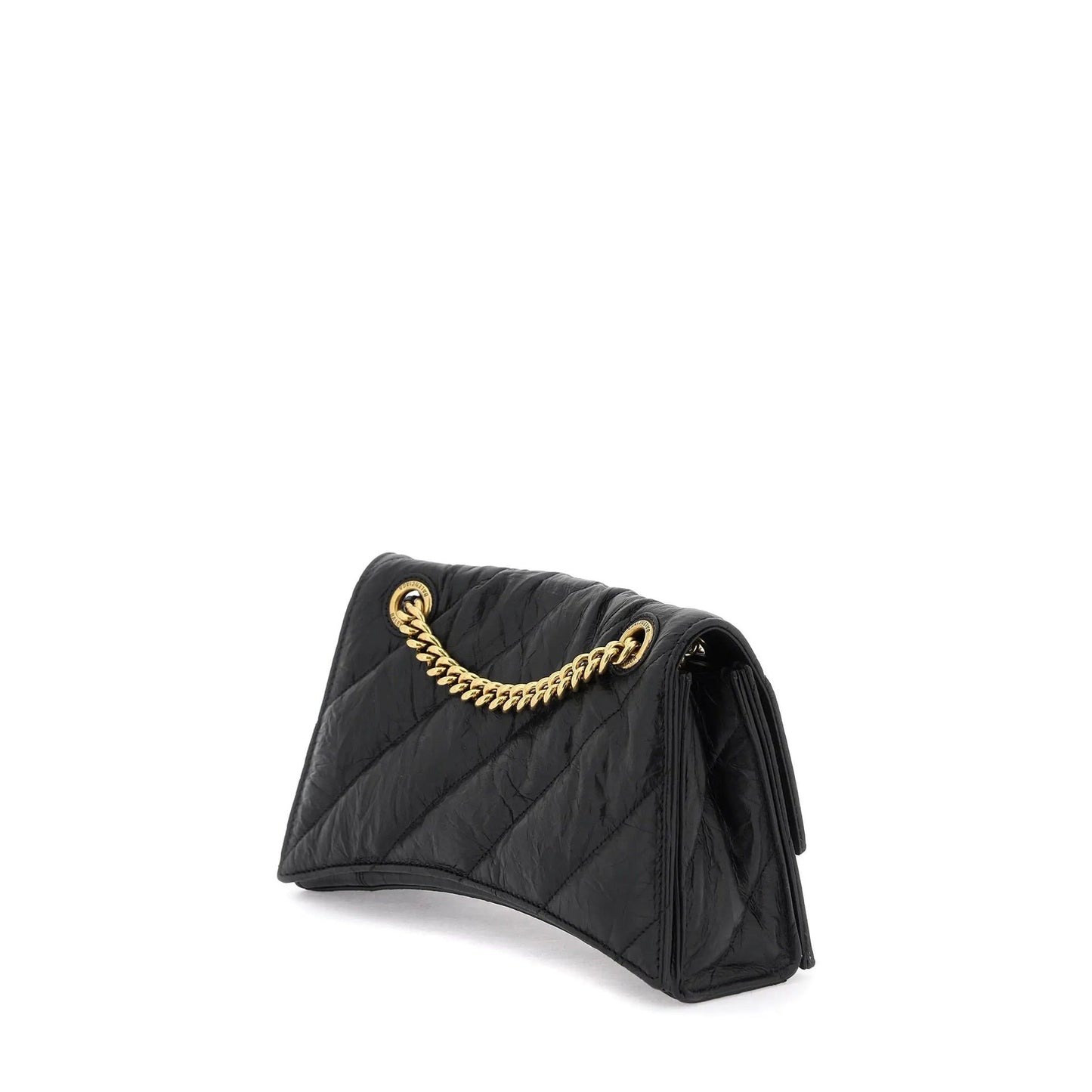 BALENCIAGA Chic Mini Crush Shoulder Handbag