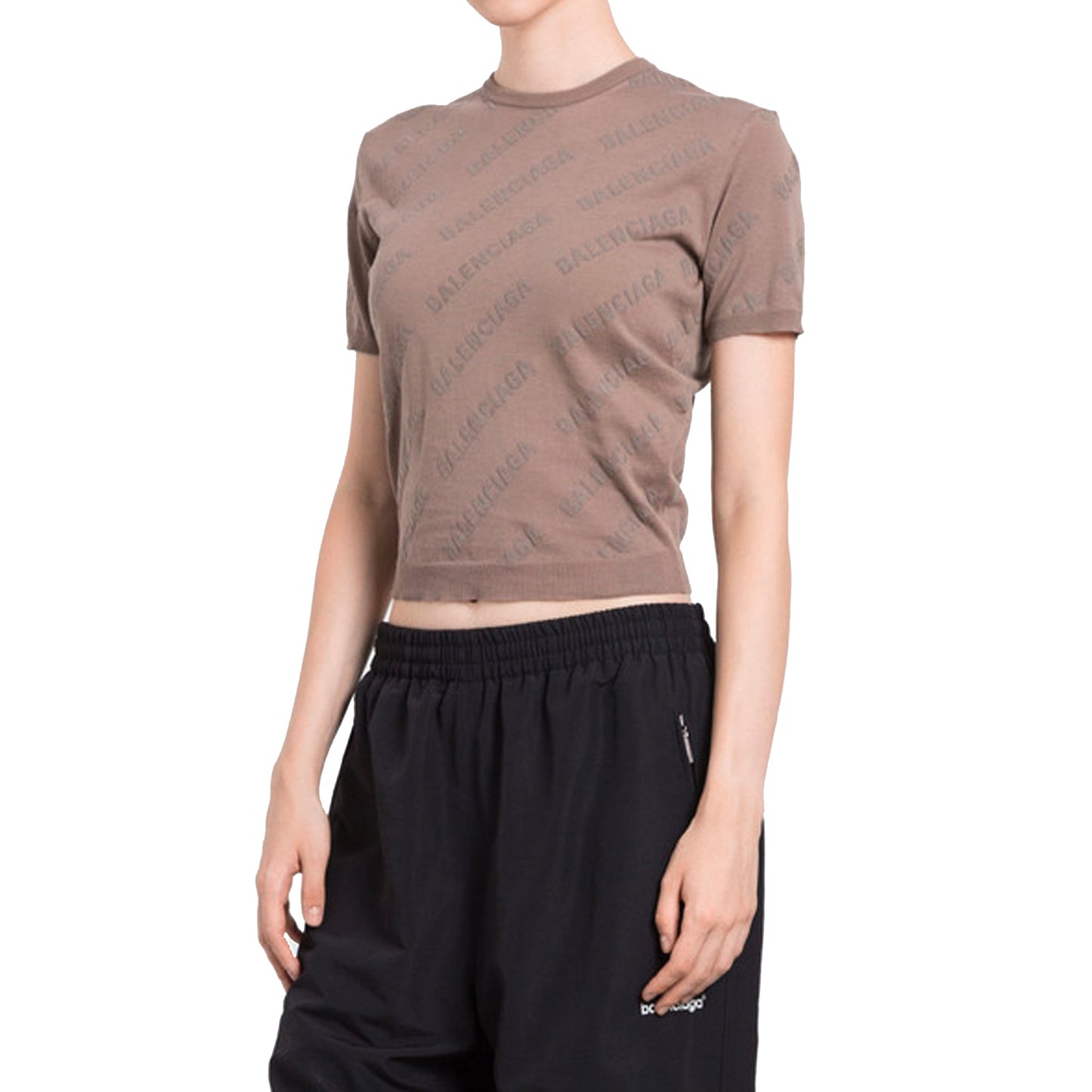 BALENCIAGA Knit Top with Keyhole Detail for Women
