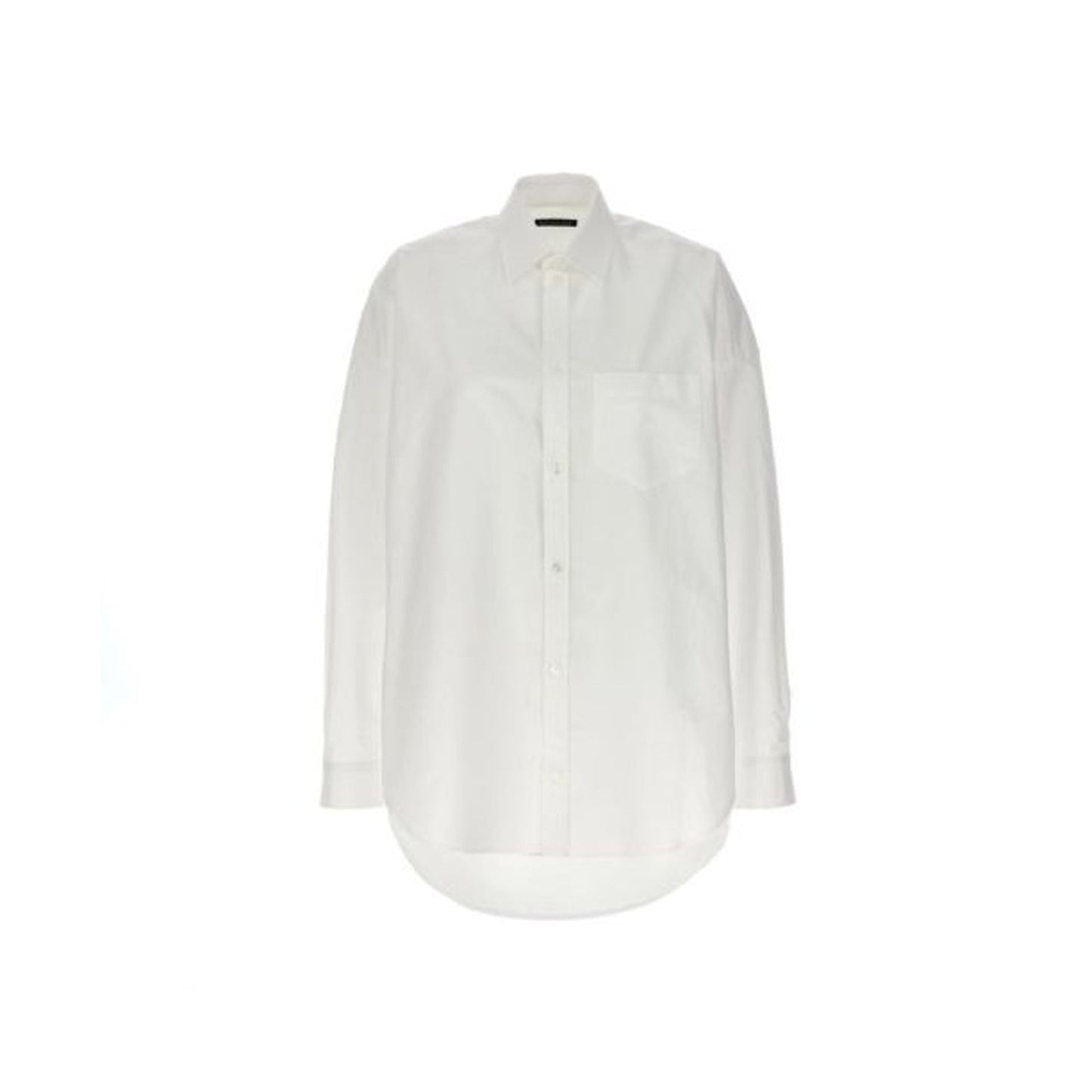 BALENCIAGA Oversize Shirt - Essential White Design