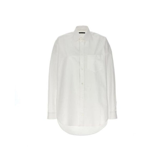BALENCIAGA Oversize Shirt - Essential White Design