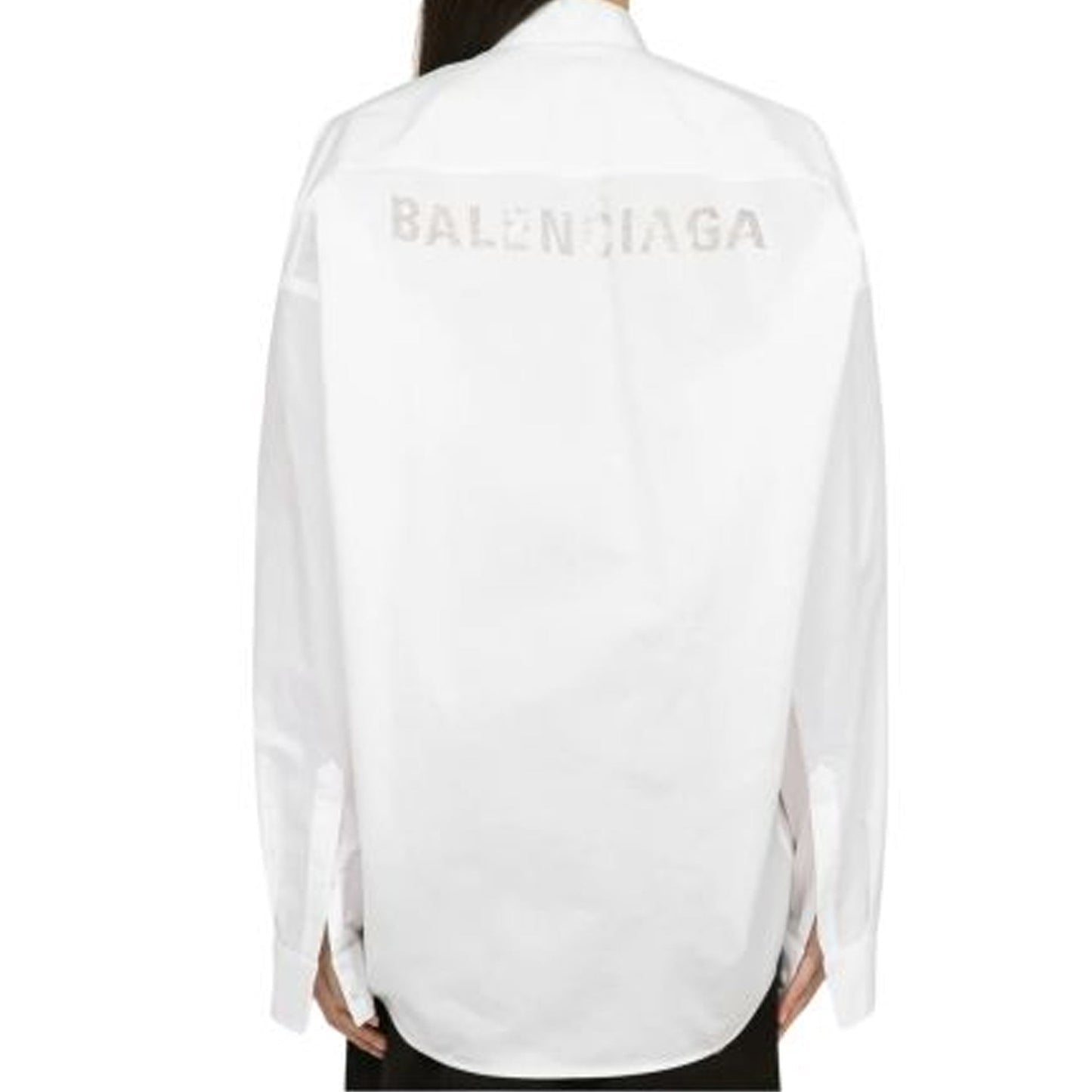 BALENCIAGA Oversize Shirt - Essential White Design