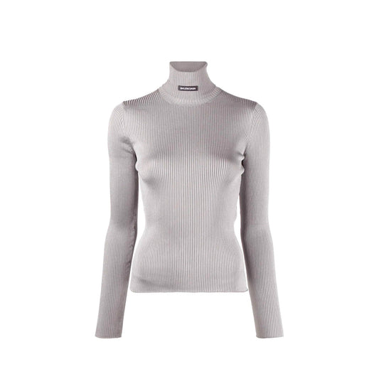 BALENCIAGA Ribbed Turtleneck Sweater for Women