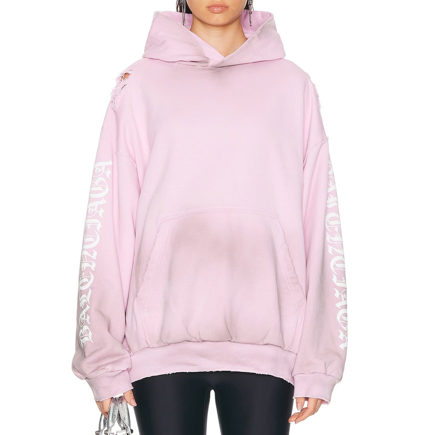 BALENCIAGA Stencil Medium Fit Hooded Sweatshirt