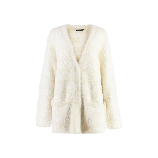 BALENCIAGA Wool Blend Jacquard Cardigan for Women