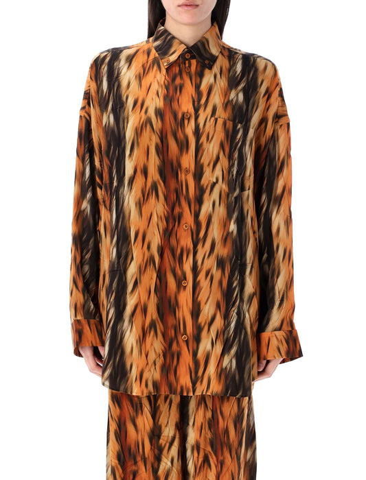 BALENCIAGA Cocoon Mini Shirt - Silk Satin