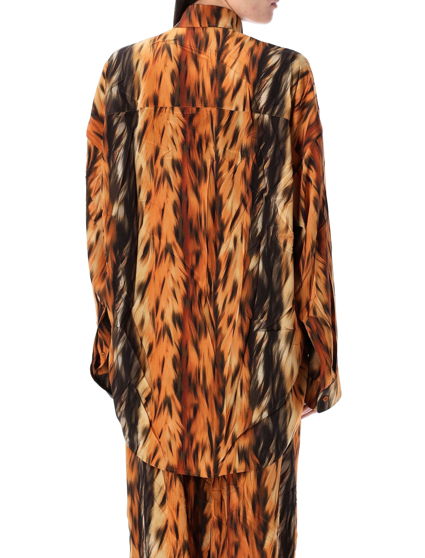 BALENCIAGA Cocoon Mini Shirt - Silk Satin