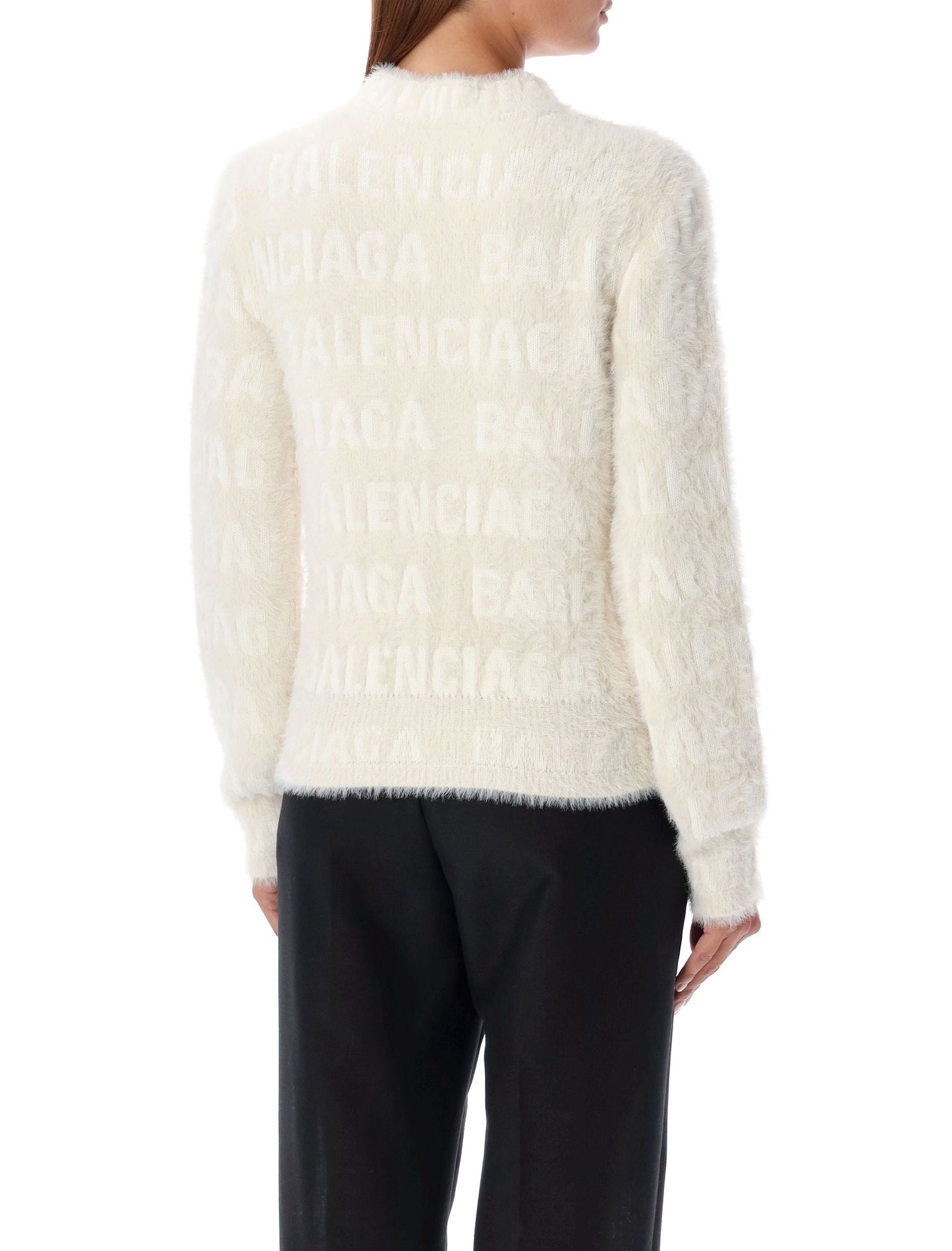 BALENCIAGA Furry Fitted Sweater
