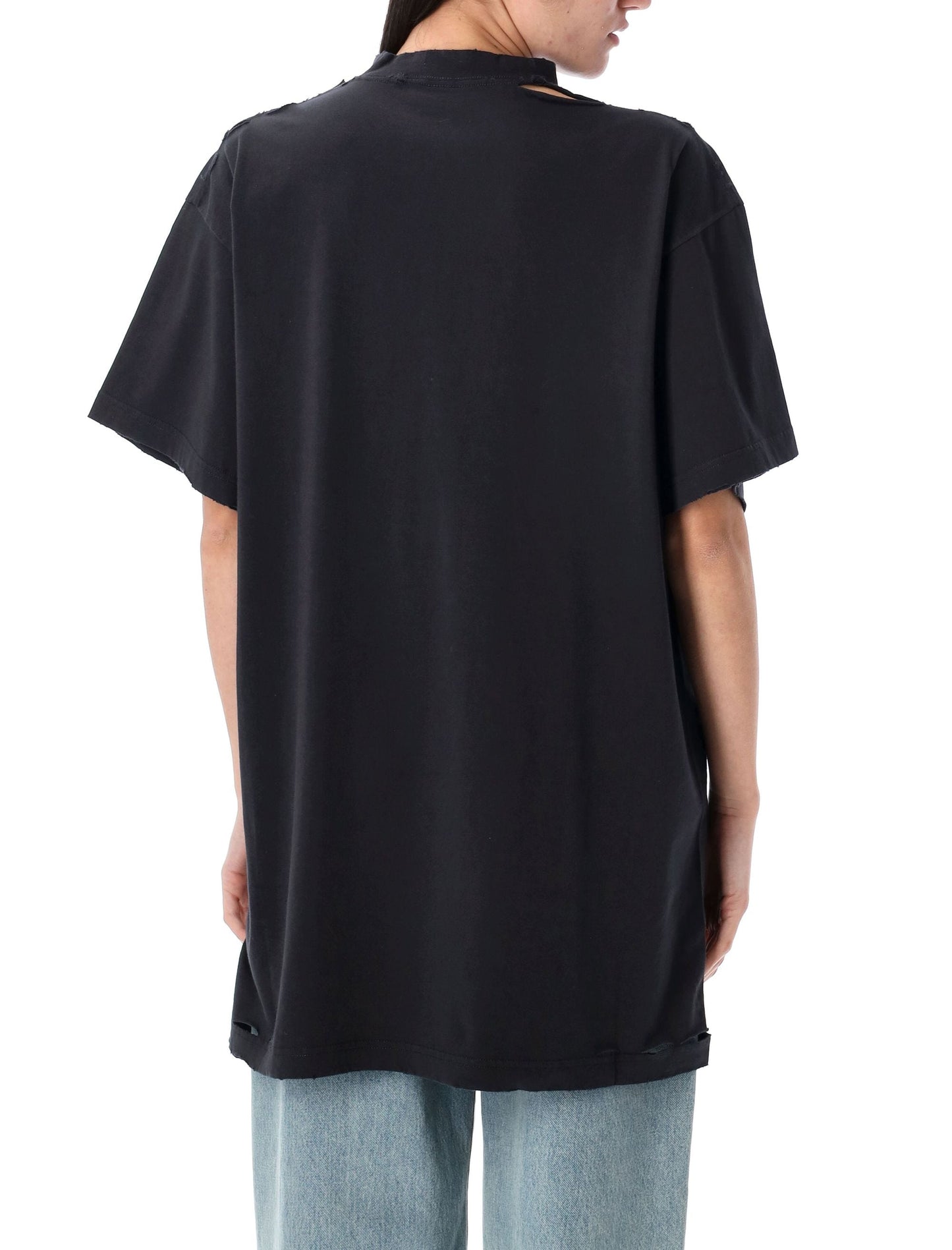 BALENCIAGA Oversized Optical Artwork T-Shirt - Size 1