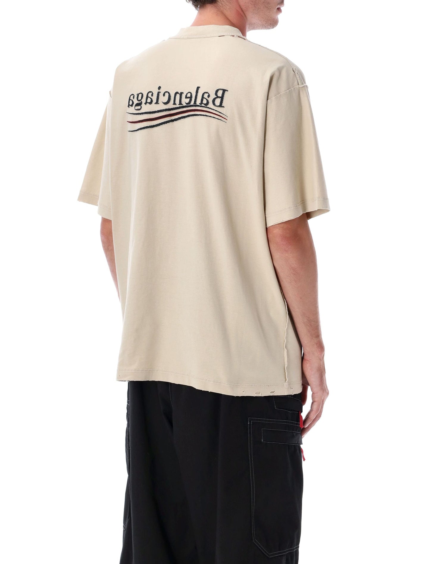 BALENCIAGA Inside-Out Political Campaign T-Shirt - Large Fit