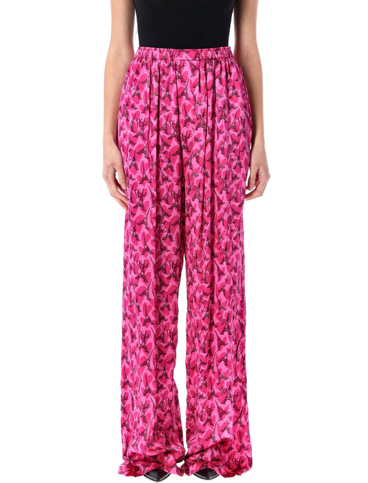 BALENCIAGA Luxurious Silk Satin Pyjama Pants - Size 36