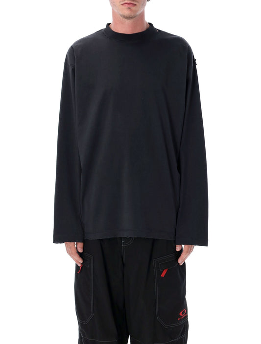 BALENCIAGA Oversized Security Tape Logo T-Shirt - Size 2