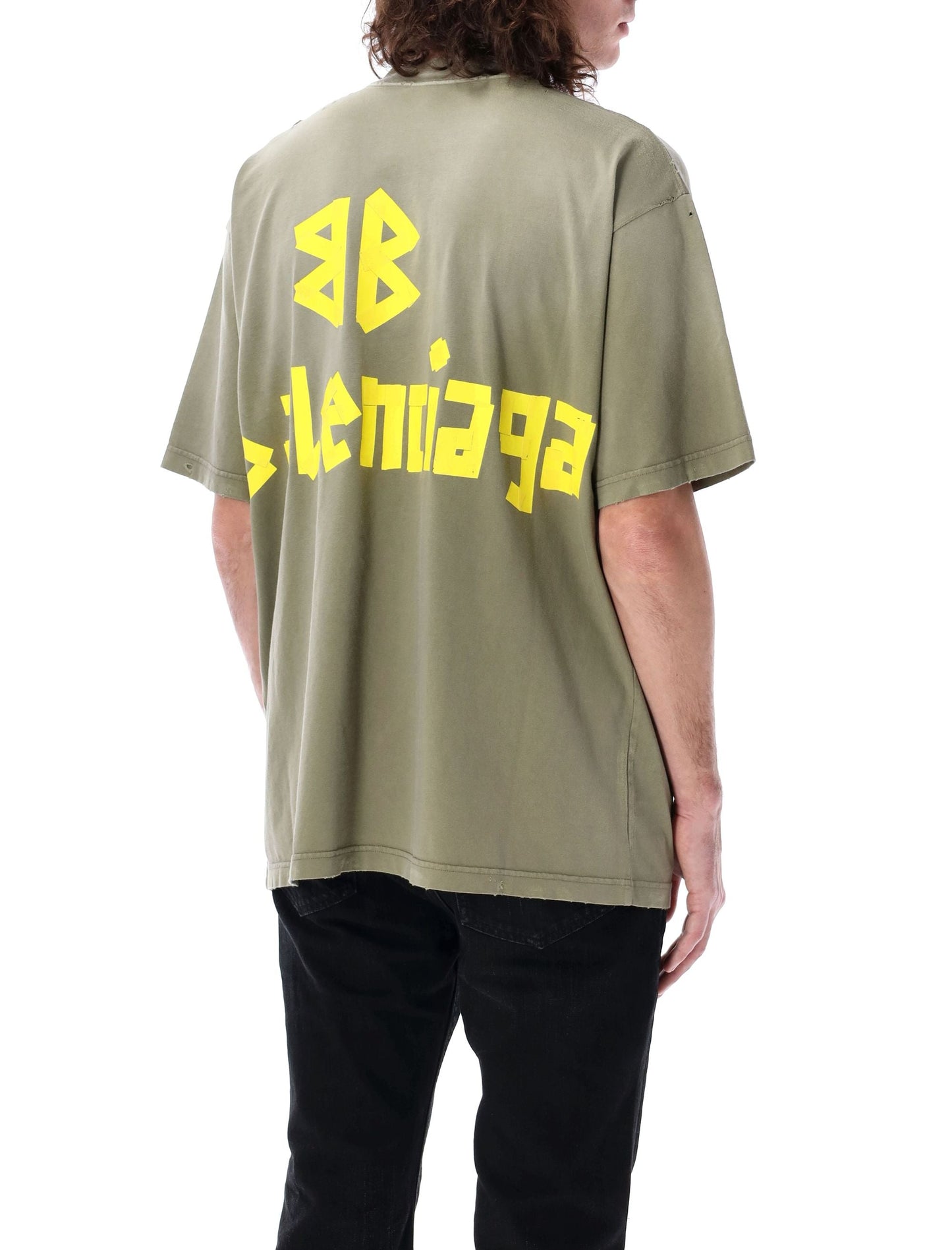 BALENCIAGA Medium Fit Worn-Out Effect T-Shirt
