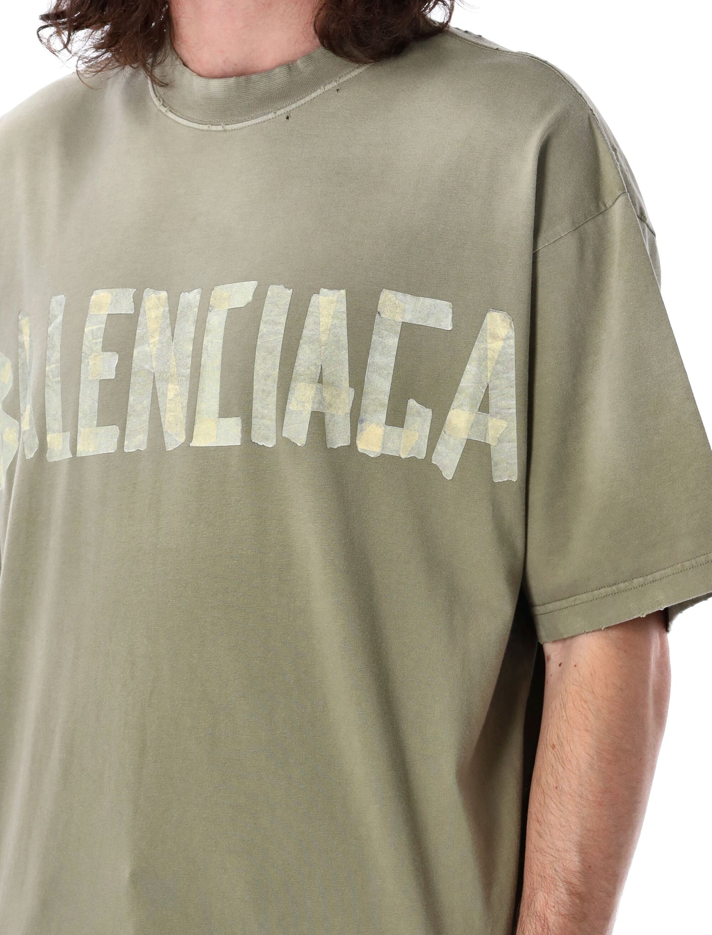 BALENCIAGA Medium Fit Worn-Out Effect T-Shirt