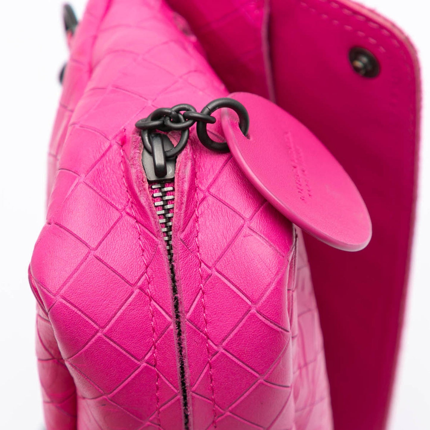 Bottega Veneta Sac Leather Intrecciomirage Butterfly Chain Flap