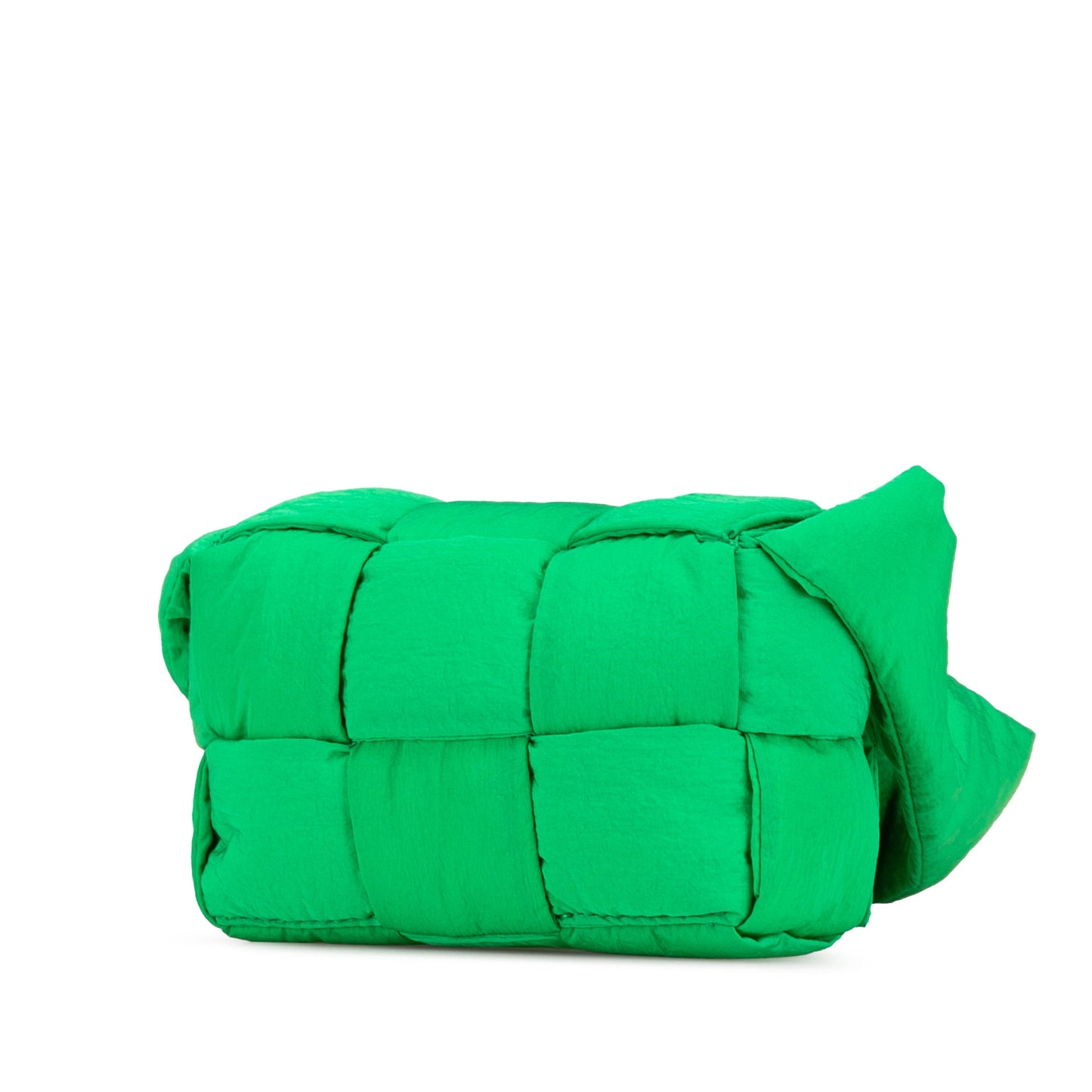 Green Bottega Veneta Candy Nylon Intrecciato Padded Tech Cassette Crossbody