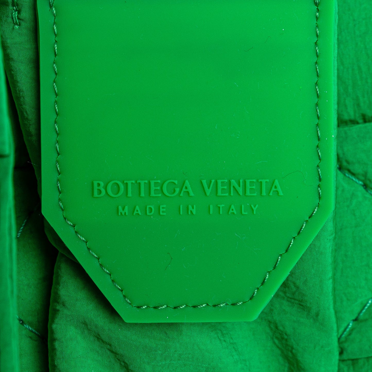 Green Bottega Veneta Candy Nylon Intrecciato Padded Tech Cassette Crossbody