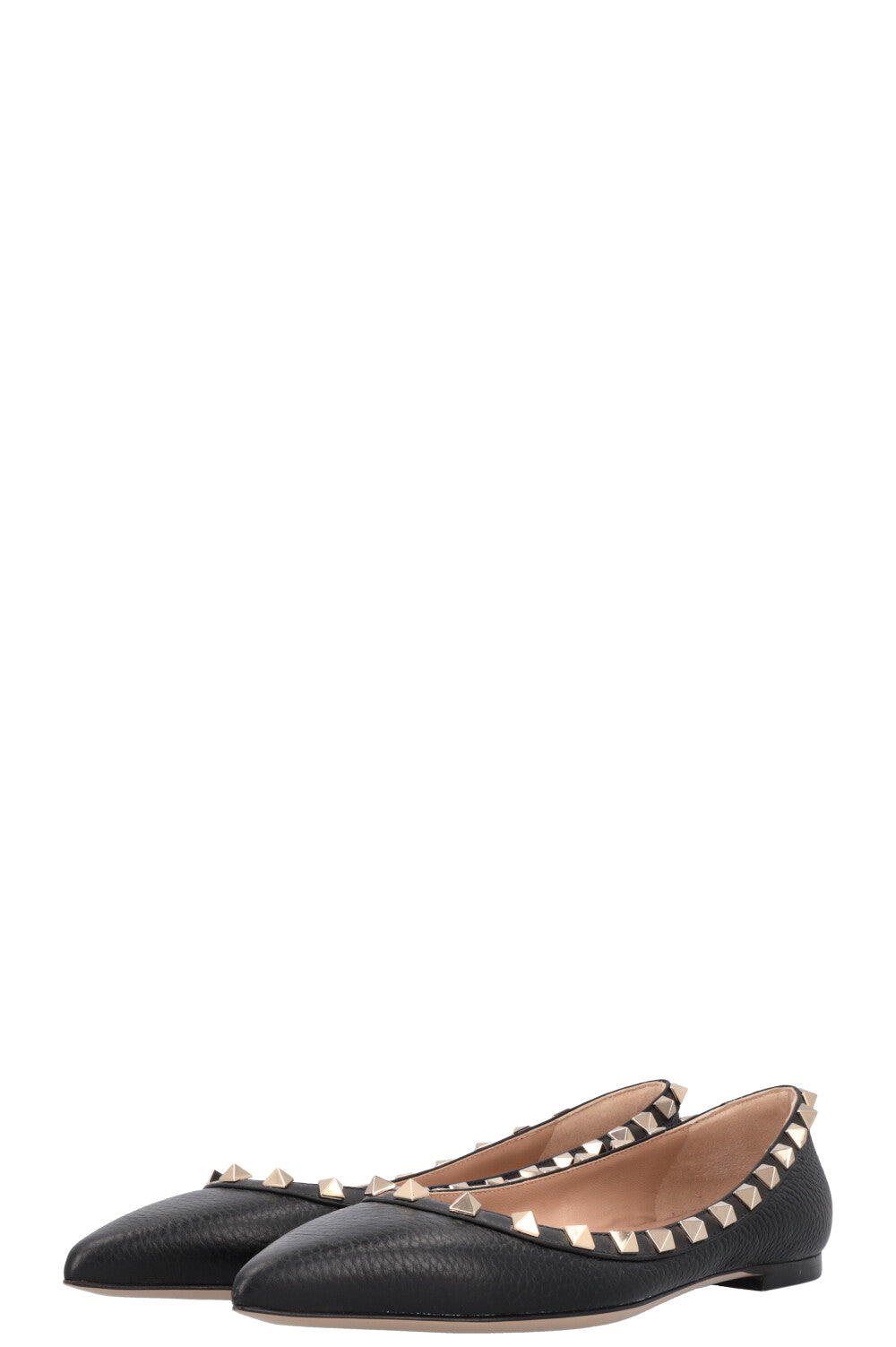 VALENTINO Rockstud Ballet Flats Black