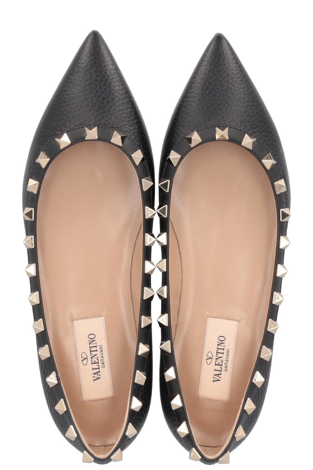 VALENTINO Rockstud Ballet Flats Black
