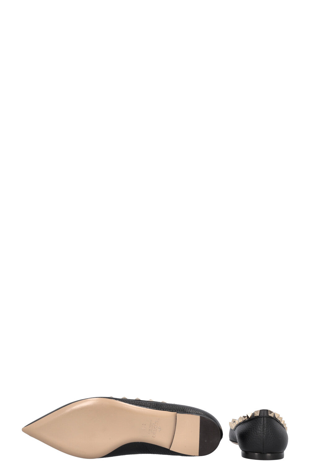 VALENTINO Rockstud Ballet Flats Black