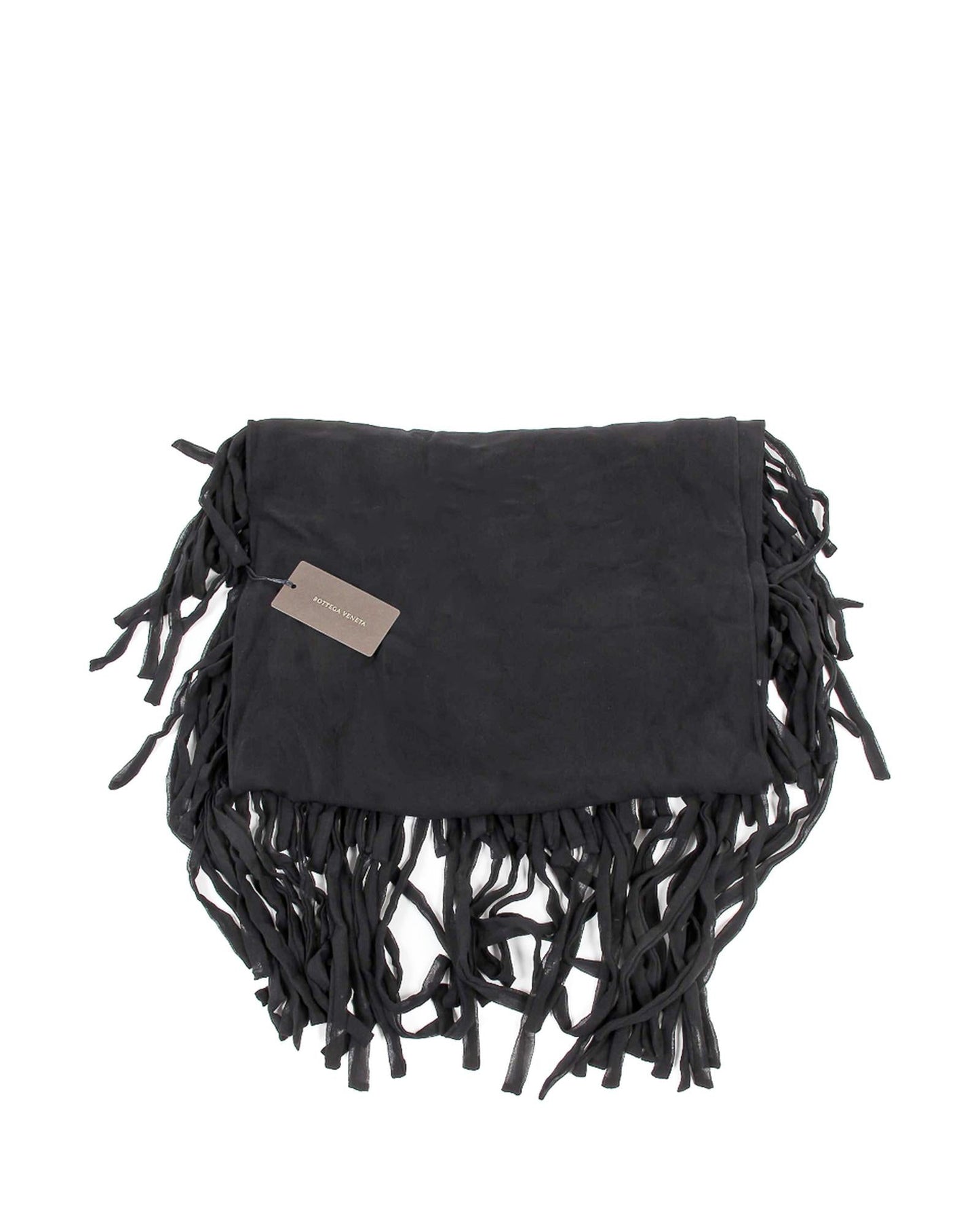 Bottega Veneta Black Silk Shawl